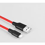 Изображение Кабель HOCO X21 Black-Red (6957531071372) USB/Lightning, 1м, 2A, silicone+TPE #2 Фото Кабель HOCO X21 Black-Red (6957531071372) USB/Lightning, 1м, 2A, silicone+TPE #2