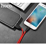 Изображение Кабель HOCO X21 Black-Red (6957531071372) USB/Lightning, 1м, 2A, silicone+TPE #5 Фото Кабель HOCO X21 Black-Red (6957531071372) USB/Lightning, 1м, 2A, silicone+TPE #5