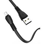 Фото Кабель HOCO X40 Black (6931474711656) USB/Lightning, 1м, 2.4A, TPE