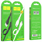 Изображение Кабель HOCO X40 Black (6931474711670) USB/Micro-USB, 1м, 2.4A, TPE #3 Фото Кабель HOCO X40 Black (6931474711670) USB/Micro-USB, 1м, 2.4A, TPE #3