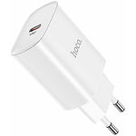 Изображение Сетевое ЗУ Hoco N14 Smart single White (6931474745026) , 1*Type-C, QC, PD 20W Фото Сетевое ЗУ Hoco N14 Smart single White (6931474745026) , 1*Type-C, QC, PD 20W