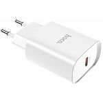 Изображение Сетевое ЗУ Hoco N14 Smart single White (6931474745026) , 1*Type-C, QC, PD 20W #4 Фото Сетевое ЗУ Hoco N14 Smart single White (6931474745026) , 1*Type-C, QC, PD 20W #4