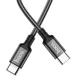 фото Кабель HOCO X14 Black (6931474752215) Type-C/Type-C, 1м, 60W, nylon+aluminum