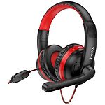 Фото HOCO W103 Magic tour gaming Red (6931474741622) наушники с микрофоном накладные