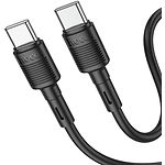 Фото Кабель HOCO X83 Black (6931474770929) Type-C/Type-C, 1м, 60W, PVC #1