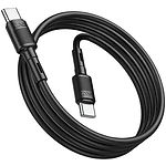 Фото Кабель HOCO X83 Black (6931474770929) Type-C/Type-C, 1м, 60W, PVC #2