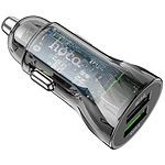 Фото Автомобильное ЗУ Hoco Z47 Black (6931474782212) 2*USB-A, 18W, QC #2