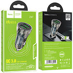 Фото Автомобильное ЗУ Hoco Z47 Black (6931474782212) 2*USB-A, 18W, QC #4