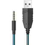 Фото HOCO W102 Cool tour gaming Blue (6931474740939) наушники с микрофоном накладные #2