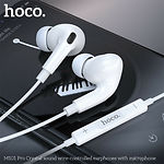 Фото HOCO M101 Pro Crystal White (6931474782380) наушники вкладыши с микрофоном #1