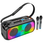 Изображение HOCO BS54 Party Black (6931474782465) портативная колонка 30W,3.6Ah аккум,BT,FM,USB,2 wifi микрофона Фото HOCO BS54 Party Black (6931474782465) портативная колонка 30W,3.6Ah аккум,BT,FM,USB,2 wifi микрофона