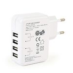 Изображение Сетевое ЗУ EnerGenie EG-U4AC-02 4*USB, 3.1A #1 Фото Сетевое ЗУ EnerGenie EG-U4AC-02 4*USB, 3.1A #1