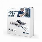 Фото Контроллер Gembird PCI card PEX-COMLPT-01 - Карта расширения PCI-Express для COM-порта и LPT-порта #1