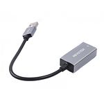 Фото Адаптер Maxxter NEA-U2-01 с USB на Ethernet, 100 Mbps, металл, темно-серый #1