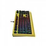 Изображение Клавиатура A4tech B810RC (Punk Yellow) Bloody механическая игровая, USB, RGB-подсветка #5 Фото Клавиатура A4tech B810RC (Punk Yellow) Bloody механическая игровая, USB, RGB-подсветка #5