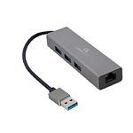Фото Концентратор HUB USB 3.1 Cablexpert A-AMU3-LAN-01, USB-A -> 3*USB3.0 + RJ45 LAN