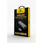 Фото Концентратор HUB USB 3.1 Cablexpert A-AMU3-LAN-01, USB-A -> 3*USB3.0 + RJ45 LAN #2