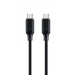 Изображение Кабель Cablexpert CC-USB2-CMCM60-1.5M USB 2.0 Power Delivery PD 60 Ватт, C-папа/C-папа, 1,5 м, пре Фото Кабель Cablexpert CC-USB2-CMCM60-1.5M USB 2.0 Power Delivery PD 60 Ватт, C-папа/C-папа, 1,5 м, пре
