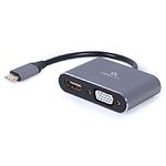 Изображение Переходник Cablexpert A-USB3C-HDMIVGA-01 USB-C папа (сигнал) на HDMI/VGA (устройство) Фото Переходник Cablexpert A-USB3C-HDMIVGA-01 USB-C папа (сигнал) на HDMI/VGA (устройство)