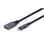 Кабель Gembird Cablexpert A-USB3C-OTGAF-01 OTG USB3.0, Type-A(мама)/Type-C, 0.15 м - фото