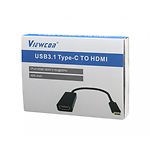 Фото Переходник Viewcon TE385 USB3.1 Type-C папа (сигнал) в HDMI мама (устройство) #2