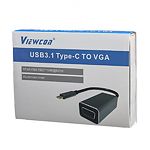Фото Переходник Viewcon TE388 USB3.1 Type-C папа (сигнал) в VGA мама (устройство) #2