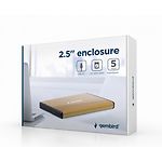Изображение HDD Rack Gembird EE2-U3S-3-GL - Внешний карман 2.5", USB3.0, золотой #1 Фото HDD Rack Gembird EE2-U3S-3-GL - Внешний карман 2.5", USB3.0, золотой #1