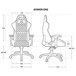 Фото Крісло ігрове ARMOR One , чорний-помараневий #10