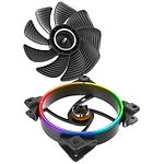 Изображение Вентилятор 120мм PCCOOLER CORONA FRGB Dual Ring, 4-pin, Hydraulic Bearing #2 Фото Вентилятор 120мм PCCOOLER CORONA FRGB Dual Ring, 4-pin, Hydraulic Bearing #2