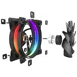 Изображение Вентилятор 120мм PCCOOLER CORONA FRGB Dual Ring, 4-pin, Hydraulic Bearing #3 Фото Вентилятор 120мм PCCOOLER CORONA FRGB Dual Ring, 4-pin, Hydraulic Bearing #3