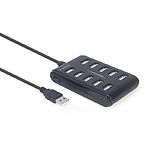 Изображение Концентратор HUB USB 2.0 Gembird UHB-U2P10P-01, 10 портов #1 Фото Концентратор HUB USB 2.0 Gembird UHB-U2P10P-01, 10 портов #1