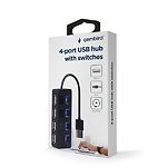 Изображение Концентратор HUB USB 2.0 Gembird UHB-U2P4-05, 4 порта #4 Фото Концентратор HUB USB 2.0 Gembird UHB-U2P4-05, 4 порта #4