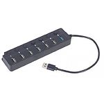 Изображение Концентратор HUB USB 3.1 Gembird UHB-U3P1U2P6P-01, 7 портов Фото Концентратор HUB USB 3.1 Gembird UHB-U3P1U2P6P-01, 7 портов