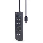 Изображение Концентратор HUB USB 3.1 Gembird UHB-U3P1U2P6P-01, 7 портов #2 Фото Концентратор HUB USB 3.1 Gembird UHB-U3P1U2P6P-01, 7 портов #2