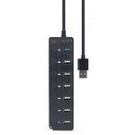 Изображение Концентратор HUB USB 3.1 Gembird UHB-U3P1U2P6P-01, 7 портов #4 Фото Концентратор HUB USB 3.1 Gembird UHB-U3P1U2P6P-01, 7 портов #4