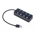Изображение Концентратор HUB USB 3.1 Gembird UHB-U3P4P-01, 4 порта Фото Концентратор HUB USB 3.1 Gembird UHB-U3P4P-01, 4 порта