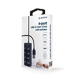 Изображение Концентратор HUB USB 3.1 Gembird UHB-U3P4P-01, 4 порта #4 Фото Концентратор HUB USB 3.1 Gembird UHB-U3P4P-01, 4 порта #4