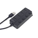 Фото Концентратор HUB USB 2.0 Gembird UHB-U2P4P-01 на 4 порта, черный #1