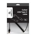Изображение Кабель Cablexpert CC-USB2C-AMCM-6 USB2.0 A-папа/Type-C, 1.8 м, спиральный #2 Фото Кабель Cablexpert CC-USB2C-AMCM-6 USB2.0 A-папа/Type-C, 1.8 м, спиральный #2