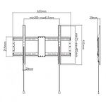 Изображение Настенное крепление Gembird WM-80F-01 для 37 - 80” (до 70 кг) VESA 600 x 400 мм #1 Фото Настенное крепление Gembird WM-80F-01 для 37 - 80” (до 70 кг) VESA 600 x 400 мм #1
