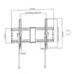Изображение Настенное крепление Gembird WM-80T-01 для 37 - 80” (до 70 кг) VESA 600 x 400 мм #1 Фото Настенное крепление Gembird WM-80T-01 для 37 - 80” (до 70 кг) VESA 600 x 400 мм #1