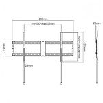 Изображение Настенное крепление Gembird WM-90F-01 для 43 - 90” (до 70 кг) VESA 800 x 400 мм #1 Фото Настенное крепление Gembird WM-90F-01 для 43 - 90” (до 70 кг) VESA 800 x 400 мм #1