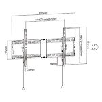 Изображение Настенное крепление Gembird WM-90T-01 для 43 - 90” (до 70 кг) VESA 800 x 400 мм #1 Фото Настенное крепление Gembird WM-90T-01 для 43 - 90” (до 70 кг) VESA 800 x 400 мм #1