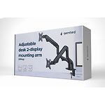 Изображение Кронштейн Gembird MA-DA2-02 для 2 LED мониторов до 32" #2 Фото Кронштейн Gembird MA-DA2-02 для 2 LED мониторов до 32" #2