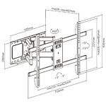 Изображение Настенное крепление Gembird WM-80ST-02 для 37 - 80” (до 60 кг) Vesa 600 x 400 мм #2 Фото Настенное крепление Gembird WM-80ST-02 для 37 - 80” (до 60 кг) Vesa 600 x 400 мм #2