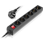 Изображение Фильтр-удлинитель сетевой REAL-EL RS-6 Protect M 3м Black (EL122300034) Фото Фильтр-удлинитель сетевой REAL-EL RS-6 Protect M 3м Black (EL122300034)
