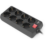 Изображение Фильтр-удлинитель сетевой REAL-EL RS-8 PROTECT 5м Black (EL122300024) 8 розеток #1 Фото Фильтр-удлинитель сетевой REAL-EL RS-8 PROTECT 5м Black (EL122300024) 8 розеток #1