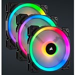Фото Вентилятор 120мм Corsair LL120 Dual Light Loop RGB Black 3 Fan Pack  (CO-9050072-WW) 3 шт