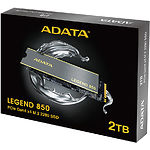 Изображение SSD A-Data Legend 850 2TB M.2 2280 PCIe4x4 NVMe (ALEG-850-2TCS) 5000/4500 MB/s Фото SSD A-Data Legend 850 2TB M.2 2280 PCIe4x4 NVMe (ALEG-850-2TCS) 5000/4500 MB/s