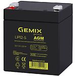 Изображение Аккумулятор к UPS 12В 5Ач Gemix LP12-5 Фото Аккумулятор к UPS 12В 5Ач Gemix LP12-5